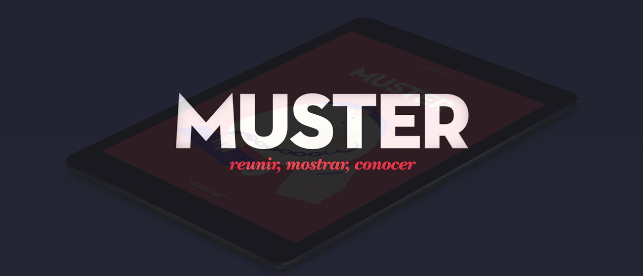 Revista app iPad diseño Muster Magazine